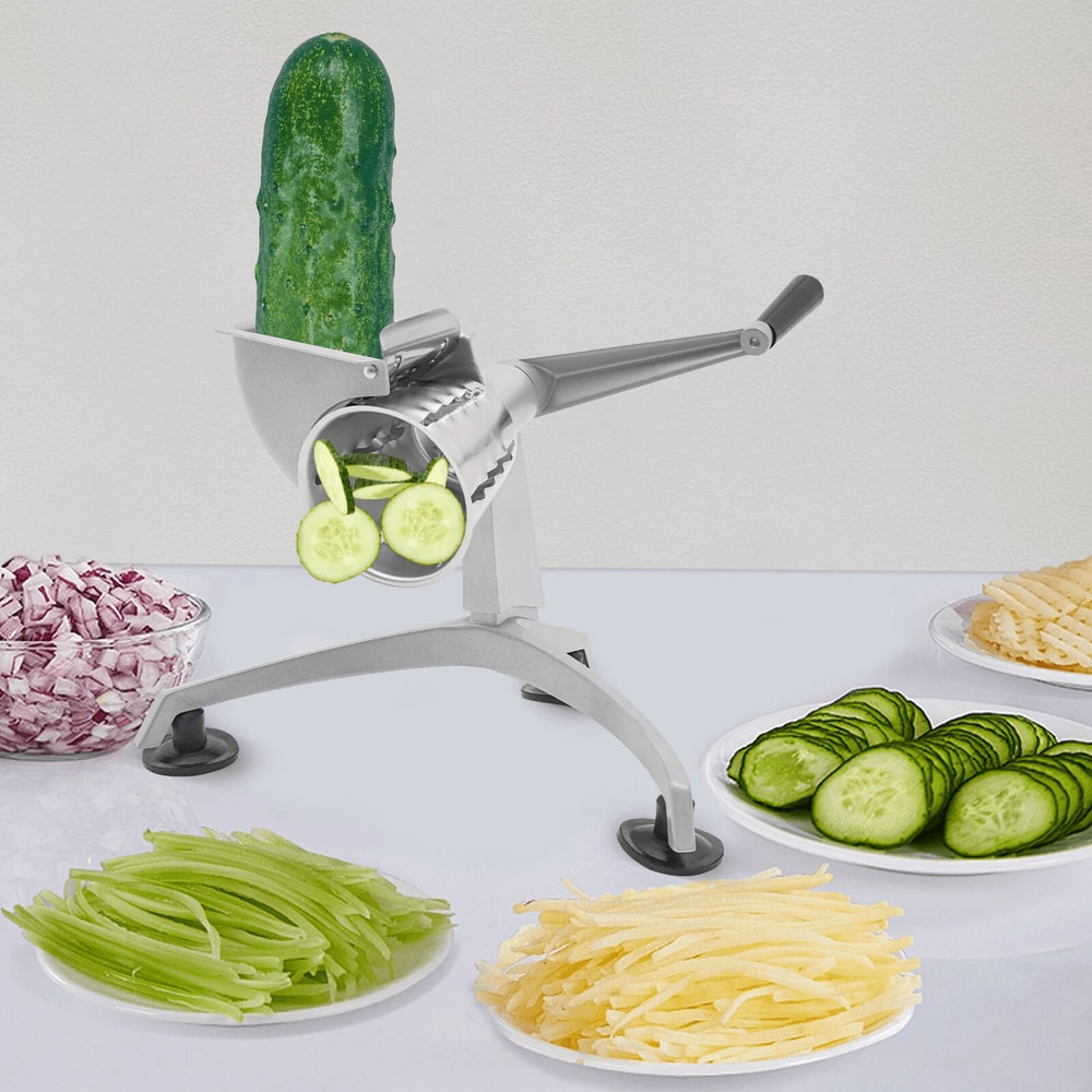 Manual Vegetable Cutter And Cheese Grater Tabletop Slicer Tool 8