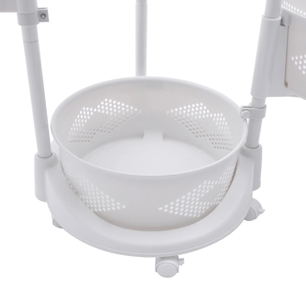 3 Tier Rotating Kitchen Storage Cart For Fruit And Vegetables 3
