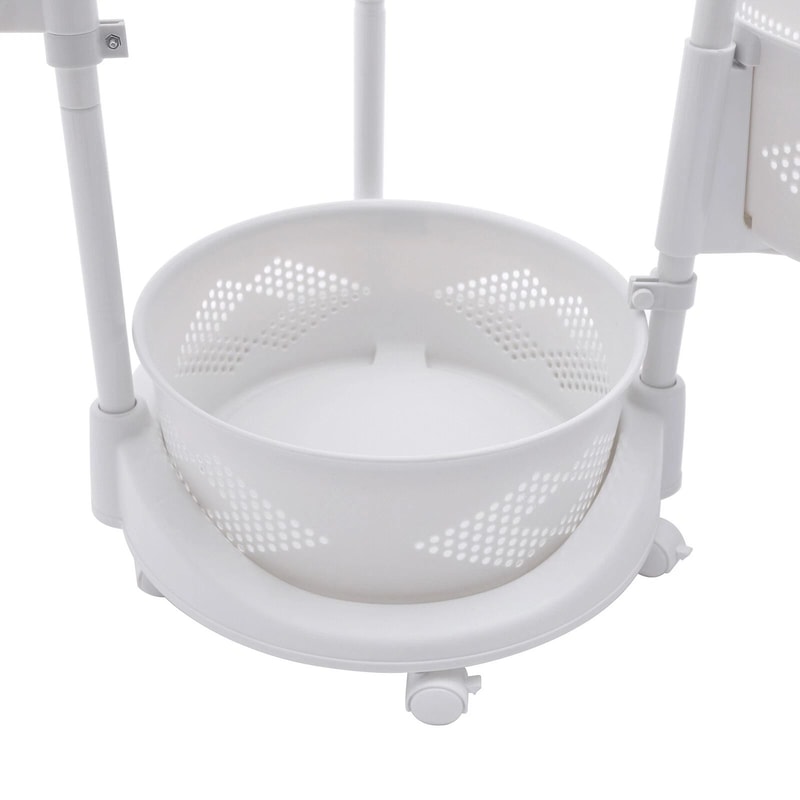 3 Tier Rotating Kitchen Storage Cart For Fruit And Vegetables 3
