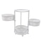 3 Tier Rotating Kitchen Storage Cart For Fruit And Vegetables 8