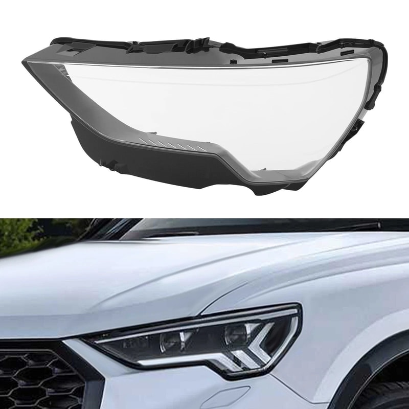 Left Audi Q3 Headlight Lens Cover For Front Driver Side Replacement 1