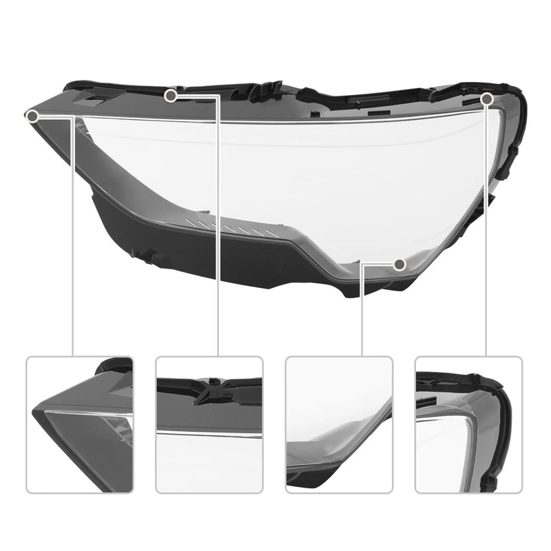 Left Audi Q3 Headlight Lens Cover For Front Driver Side Replacement 13