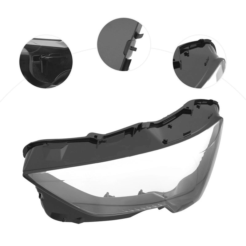 Left Audi Q3 Headlight Lens Cover For Front Driver Side Replacement 18