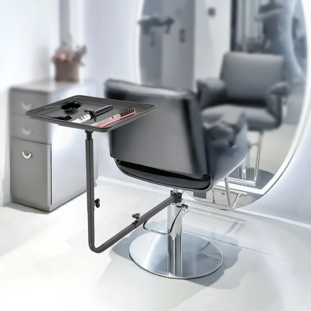 Adjustable Salon Tray For Barber Chair 360 Rotating Chair Mounted Tool Organizer 0