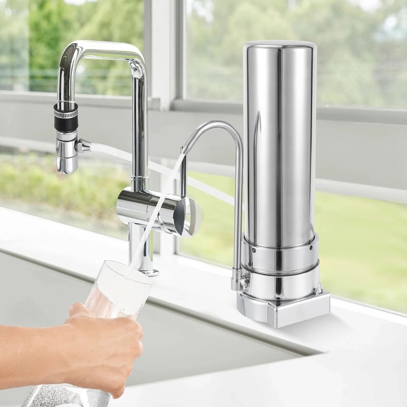 Stainless Steel Countertop Water Filter System For Clean Kitchen Drinking Water 10