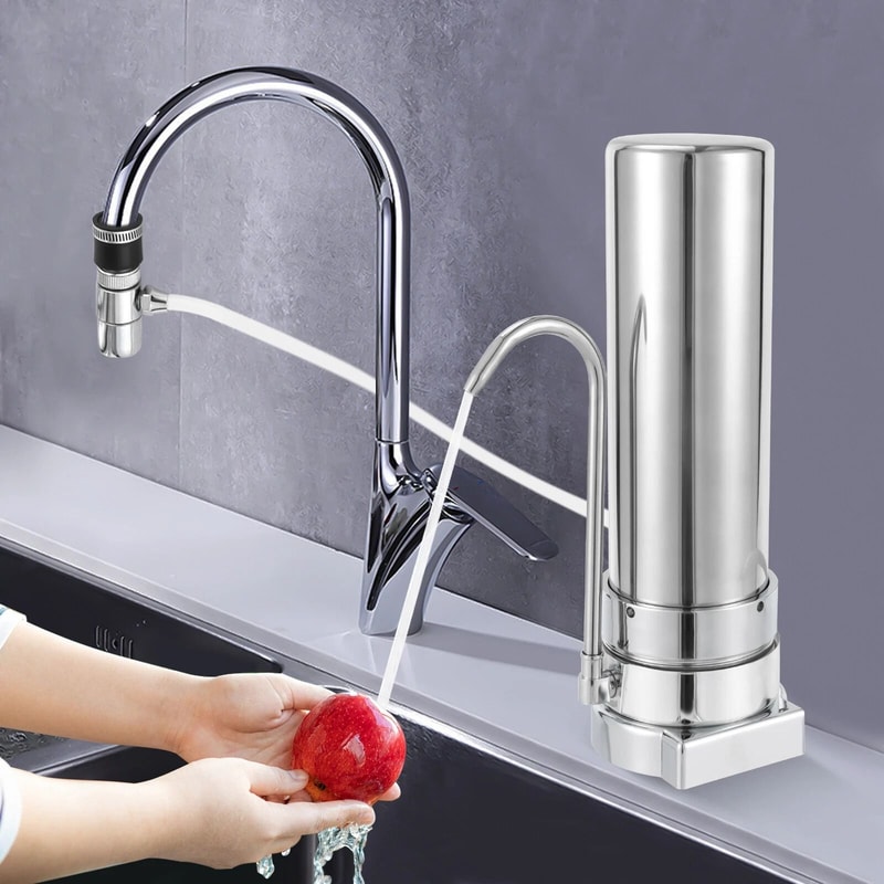 Stainless Steel Countertop Water Filter System For Clean Kitchen Drinking Water 1