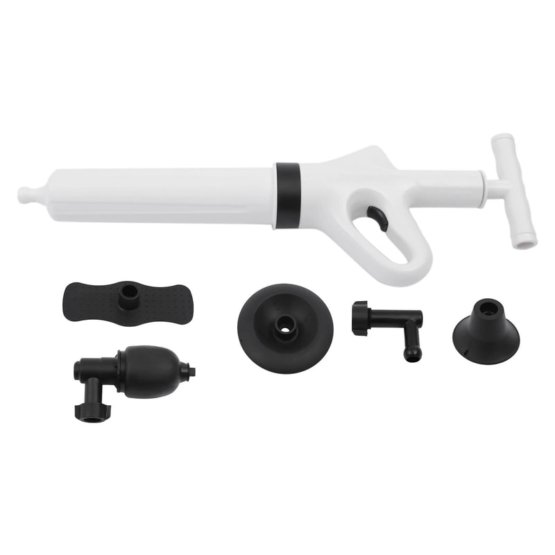 High Pressure Toilet Plunger Air Drain Blaster Clog Remover For Sink And Floor Drains 10