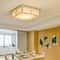Japanese Ceiling Light Wood Square Tatami LED Fixture With Remote 7