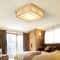 Japanese Ceiling Light Wood Square Tatami LED Fixture With Remote 8