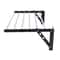 Wall Mounted Drying Rack Foldable Clothes Dryer Hanger For Space Saving Laundry Storage 6