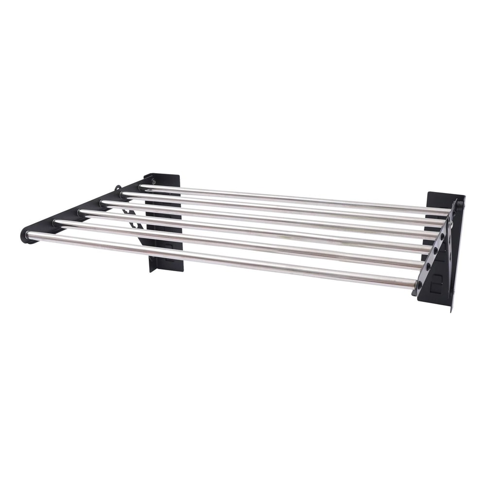 Wall Mounted Drying Rack Foldable Clothes Dryer Hanger For Space Saving Laundry Storage 8