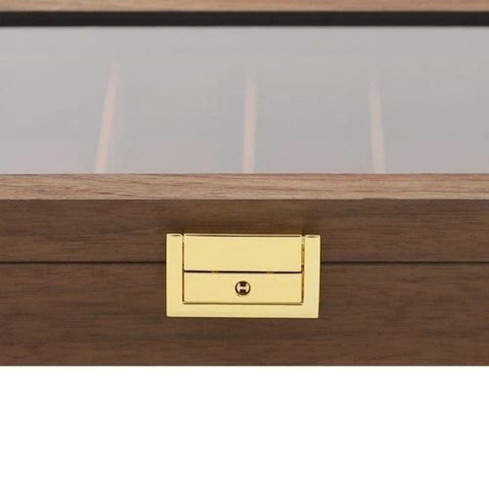 Walnut Knife Display Case And Knife Storage Box For Collectible Knives 2