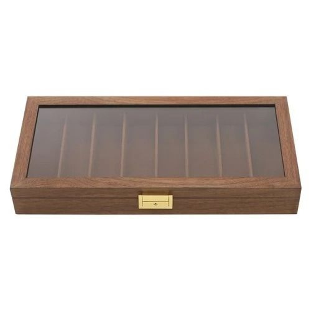 Walnut Knife Display Case And Knife Storage Box For Collectible Knives 5