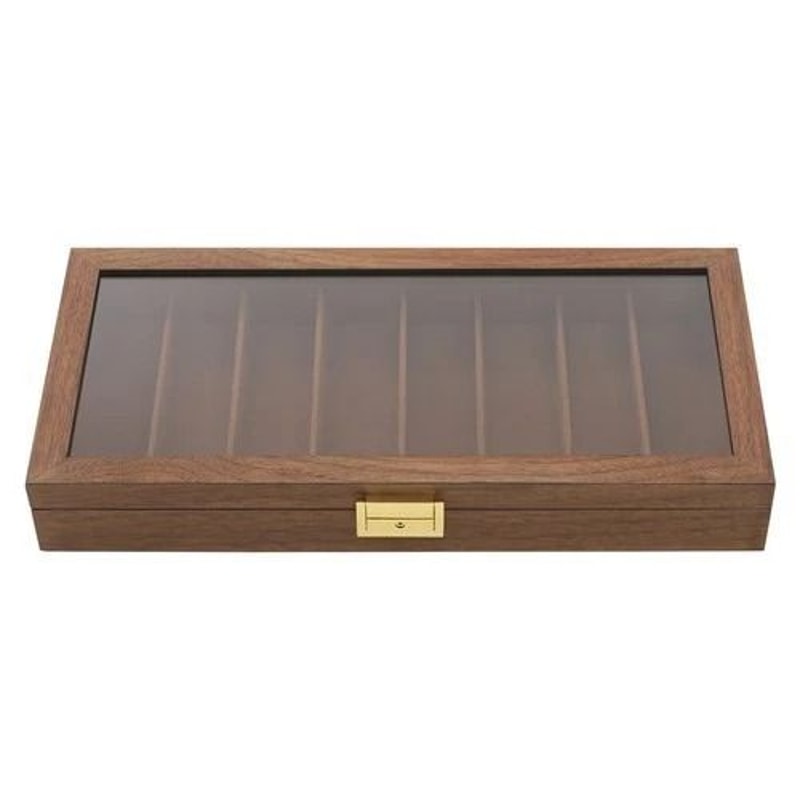 Walnut Knife Display Case And Knife Storage Box For Collectible Knives 5