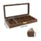 Walnut Knife Display Case And Knife Storage Box For Collectible Knives 9