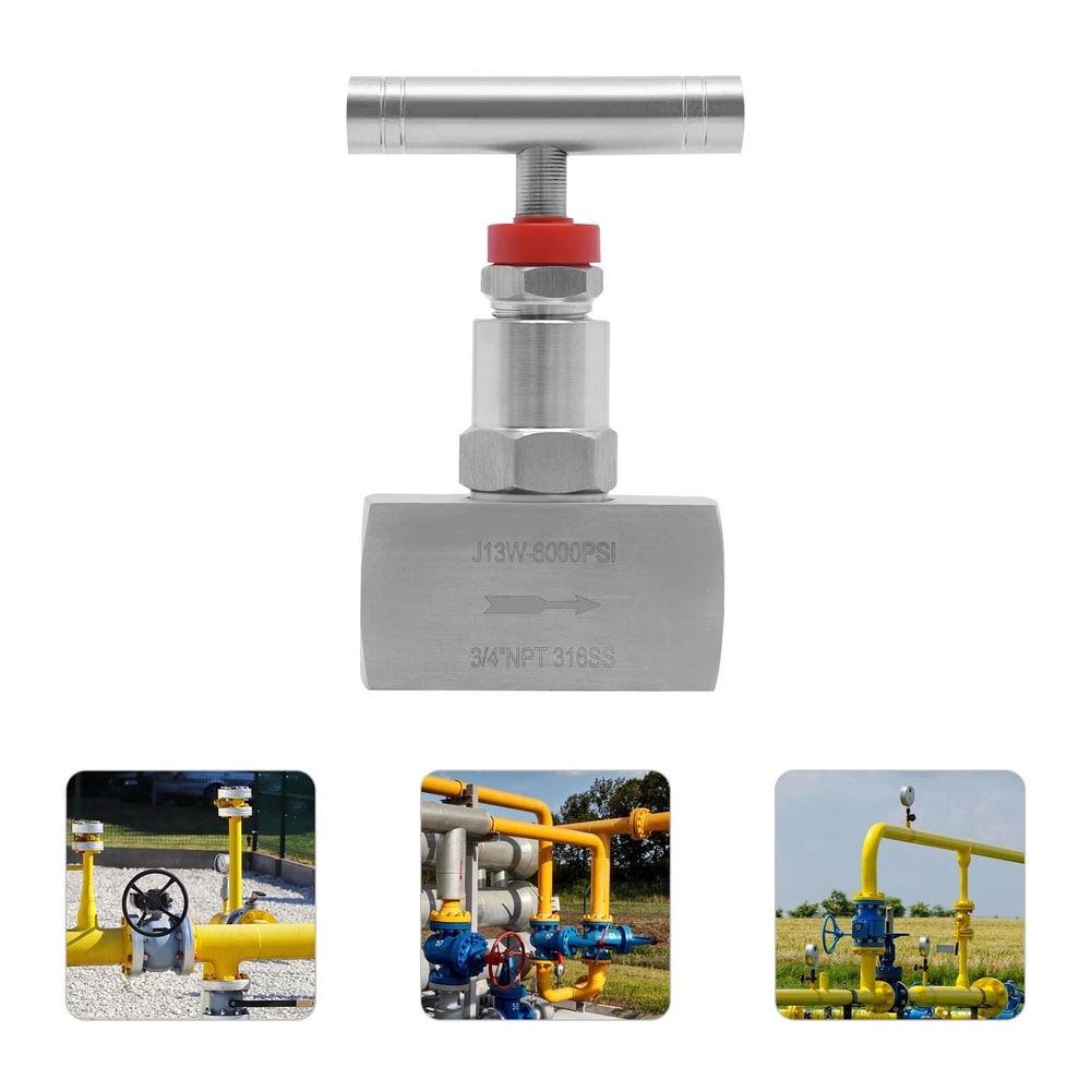 Needle Valve PSI Stainless Steel Hydraulic Flow Control Valve 9
