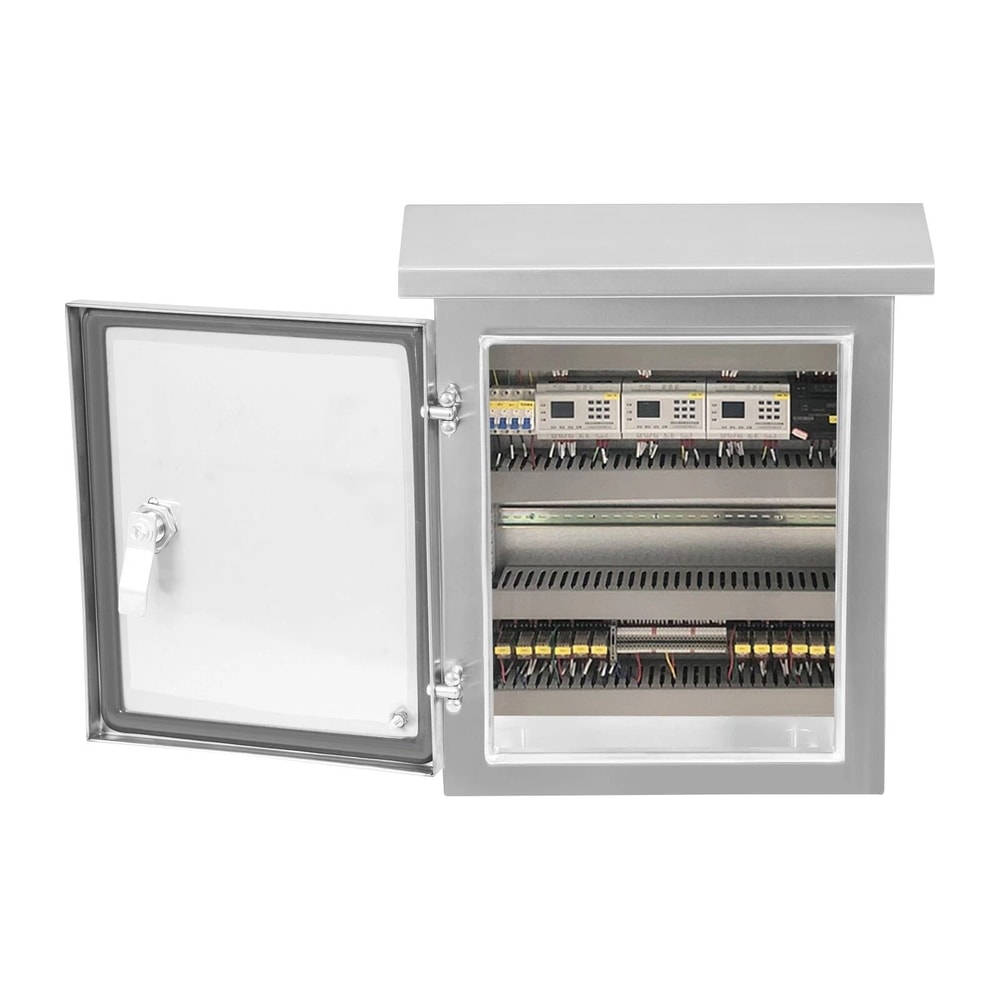 Stainless Steel Wall Mount Electrical Junction Box IPX4 Weather Resistant Enclosure 10