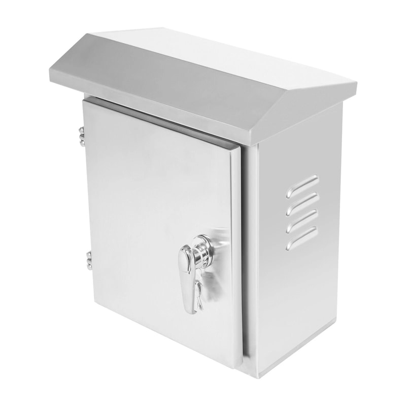 Stainless Steel Wall Mount Electrical Junction Box IPX4 Weather Resistant Enclosure 8