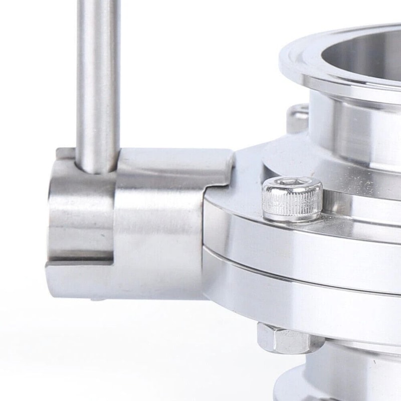 Tri Clamp Stainless Steel Sanitary Butterfly Valve For Food Beverage And Dairy Lines 3