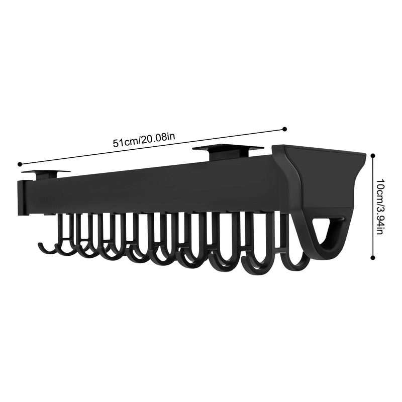 Pull Out Storage Rack Kitchen Organizer With Hooks For Pots Utensils And Pantry Storage 13