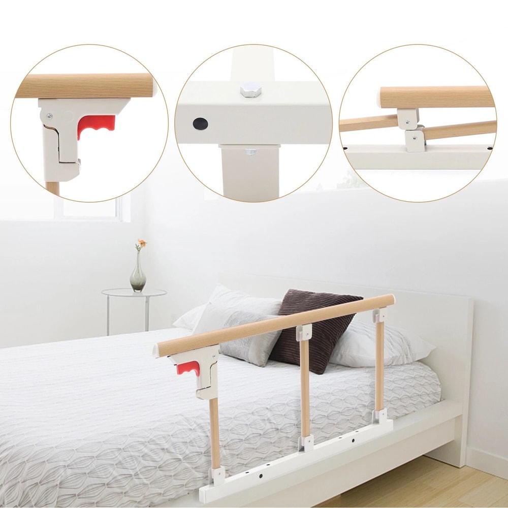 Foldable Bed Rails For Elderly Adults Safety Bed Assist Rail For Seniors 4