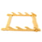 4 Tier Wall Mount Wooden Gun Rack Natural Finish Rifle And Shotgun Display Shelf 2