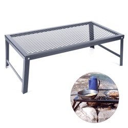 foldable camping grill grate portable fire pit cooking stand