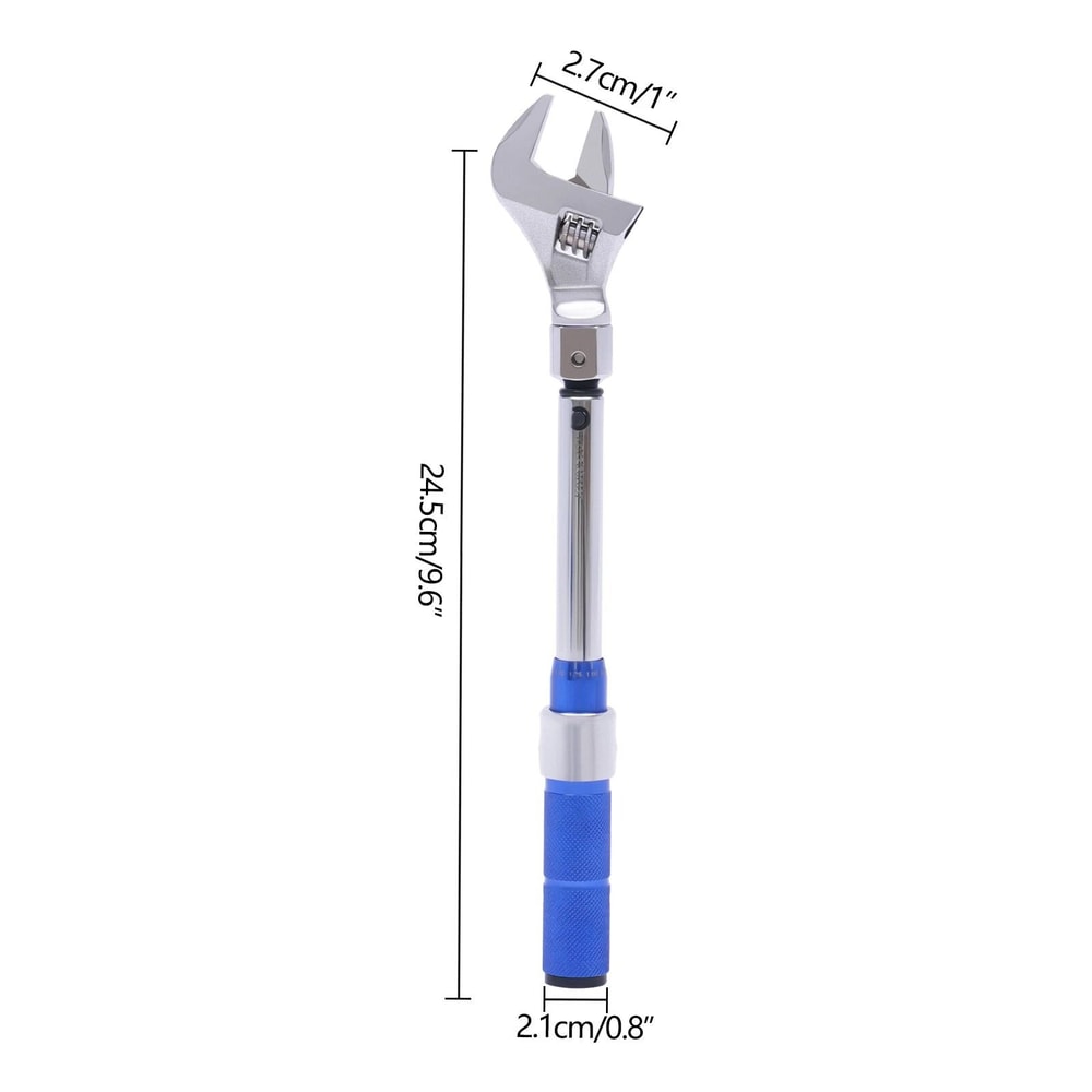 Torque Wrench Adjustable Open End Torque Clicking Wrench Interchangeable 11