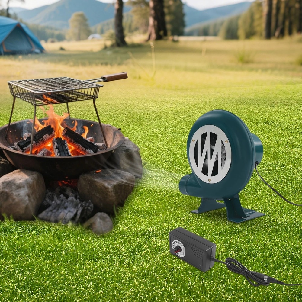 Combustion Blower Adjustable Speed Stove Blower Fan For BBQ Forge Furnace 11