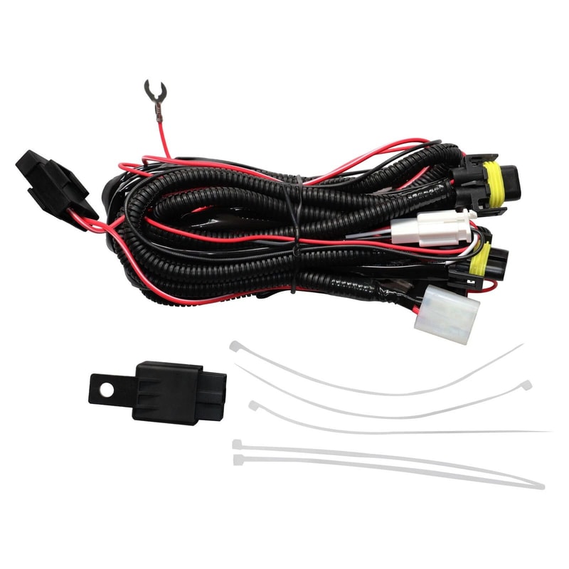 Ford Explorer LED Fog Light Kit With Clear Lens Bezel Switch And Wiring 2