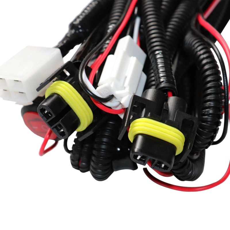 Ford Explorer LED Fog Light Kit With Clear Lens Bezel Switch And Wiring 4