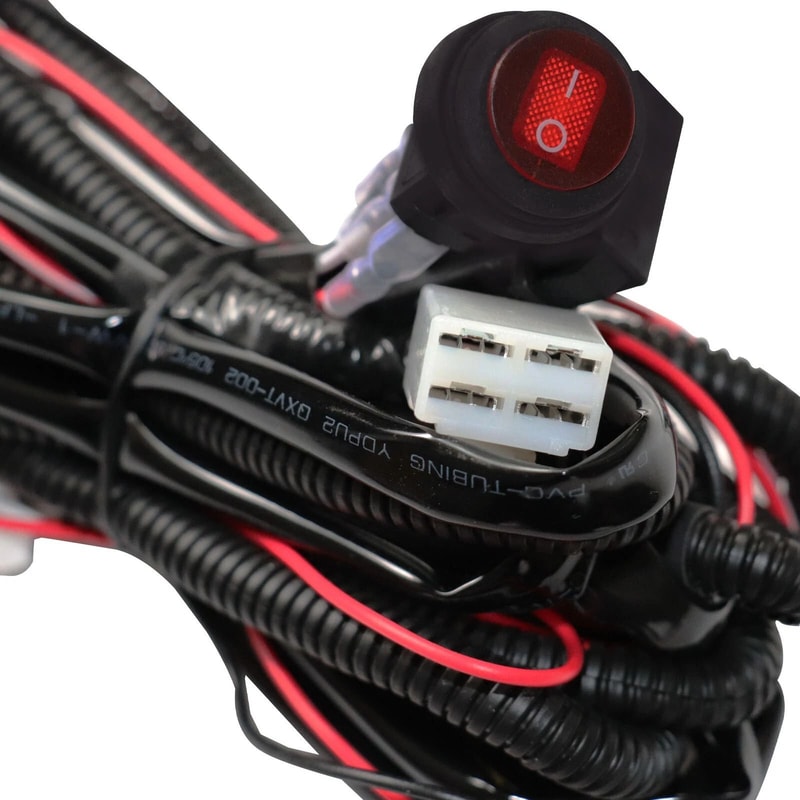 Ford Explorer LED Fog Light Kit With Clear Lens Bezel Switch And Wiring 6