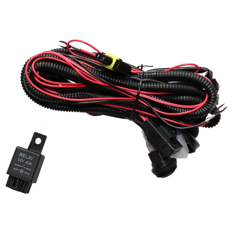 Ford Explorer LED Fog Light Kit With Clear Lens Bezel Switch And Wiring 8