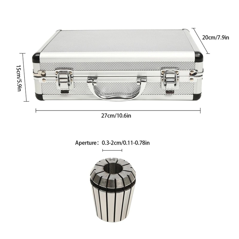 ER32 Collet Set Shank Chuck Tools With Storage Box For Milling Lathe Drilling 1