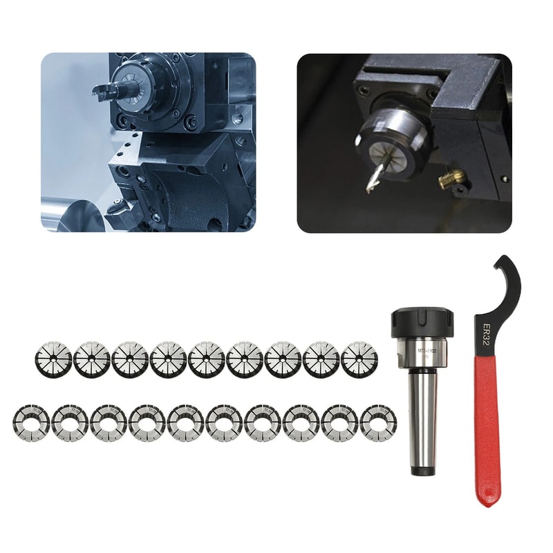 ER32 Collet Set Shank Chuck Tools With Storage Box For Milling Lathe Drilling 5