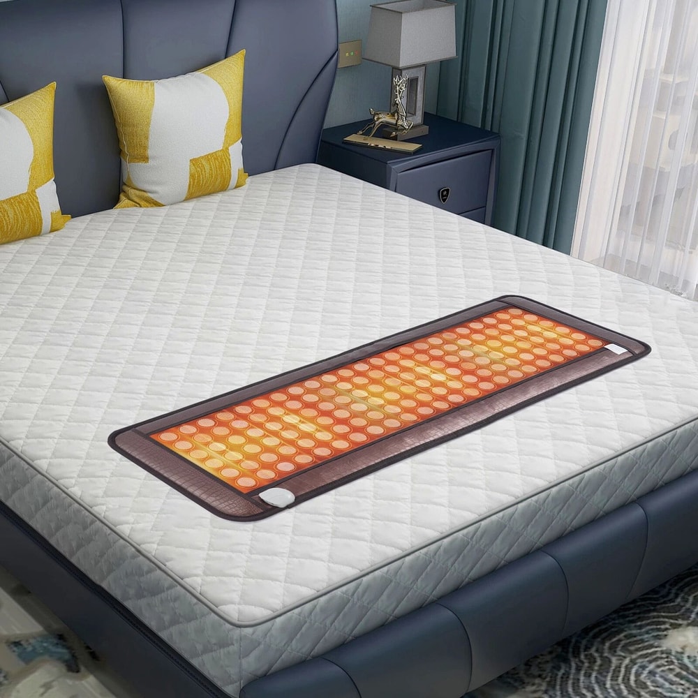 Natural Jade Tourmaline Far Infrared Heating Pad Full Body Therapy Mat 1