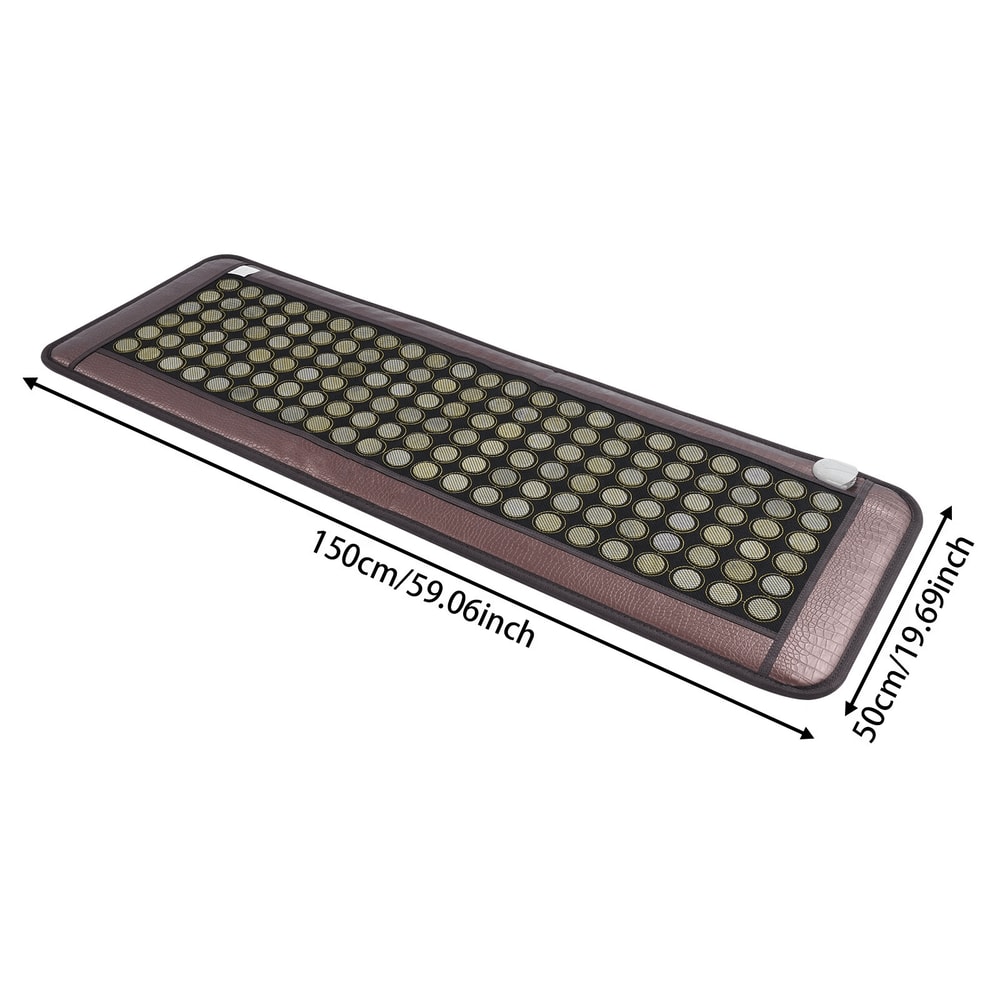 Natural Jade Tourmaline Far Infrared Heating Pad Full Body Therapy Mat 10