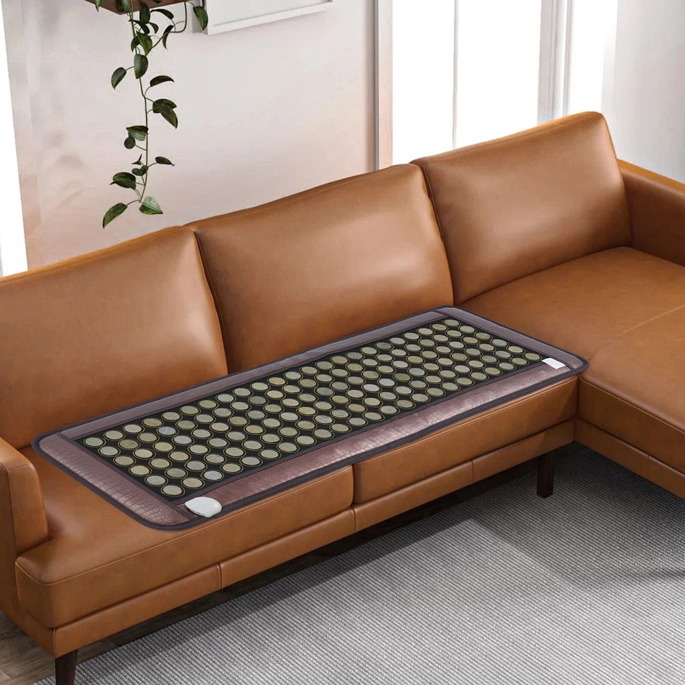 Natural Jade Tourmaline Far Infrared Heating Pad Full Body Therapy Mat 11