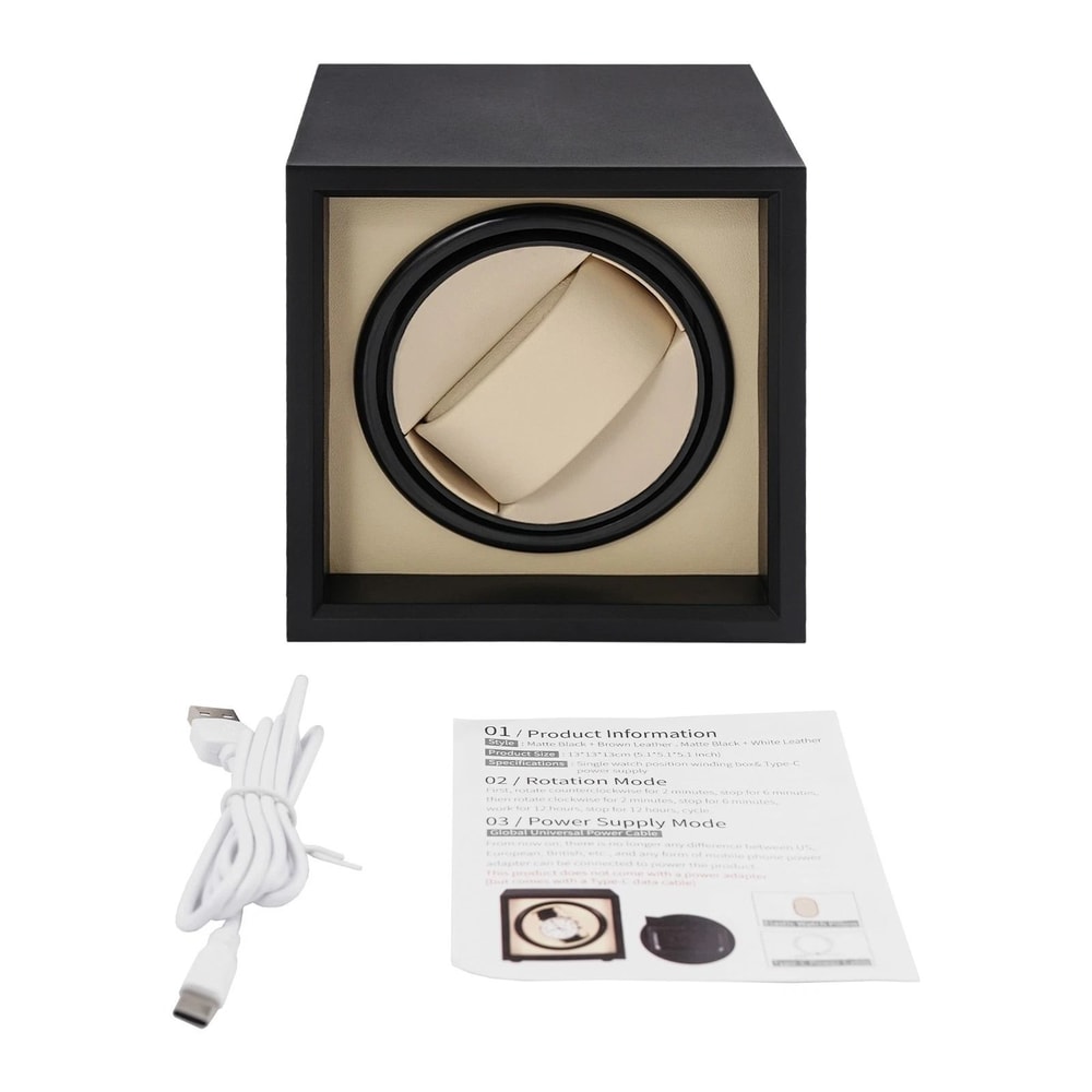Silent Direction Automatic Watch Winder Display Box And Storage Case 14