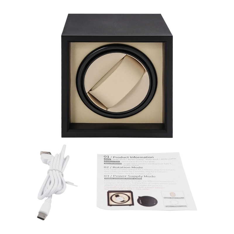 Silent Direction Automatic Watch Winder Display Box And Storage Case 14