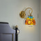 Tiffany Style Stained Glass Wall Sconce Lamp Vintage Indoor E26 Wall Light 14