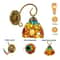 Tiffany Style Stained Glass Wall Sconce Lamp Vintage Indoor E26 Wall Light 16