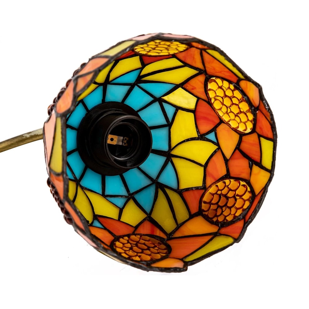 Tiffany Style Stained Glass Wall Sconce Lamp Vintage Indoor E26 Wall Light 3