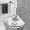 Space Saving Stainless Steel Corner Sink With Faucet For Bar RV And Small Kitchen 12