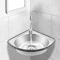 Space Saving Stainless Steel Corner Sink With Faucet For Bar RV And Small Kitchen 13