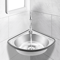Space Saving Stainless Steel Corner Sink With Faucet For Bar RV And Small Kitchen 13