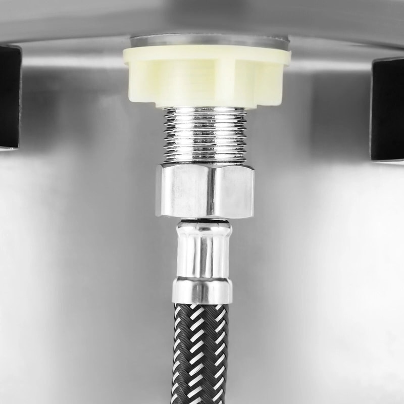 Space Saving Stainless Steel Corner Sink With Faucet For Bar RV And Small Kitchen 5