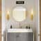 Modern Gold Wall Sconce With Glass Lampshade For Bedroom Hallway 1