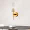 Modern Gold Wall Sconce With Glass Lampshade For Bedroom Hallway 16