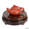 Round Asian Wood Vase Stand Hand Carved Plant Display Base 8